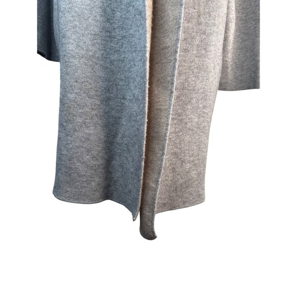 ZARA Knit Open Front Small Cardigan Coat Gray & Beige Viscose Blend Womens - Picture 9 of 12